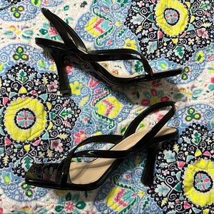 90’s style strappy kitten heels